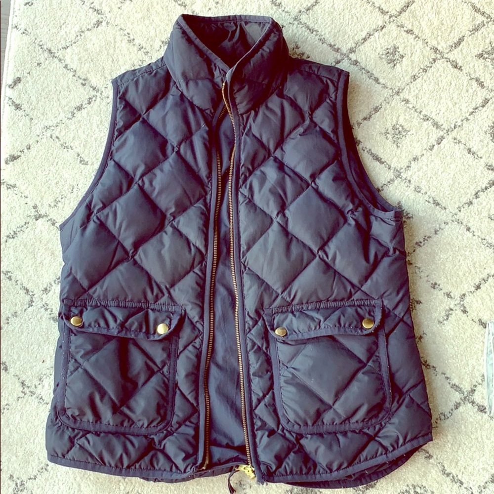 Navy J Crew Vest Size S